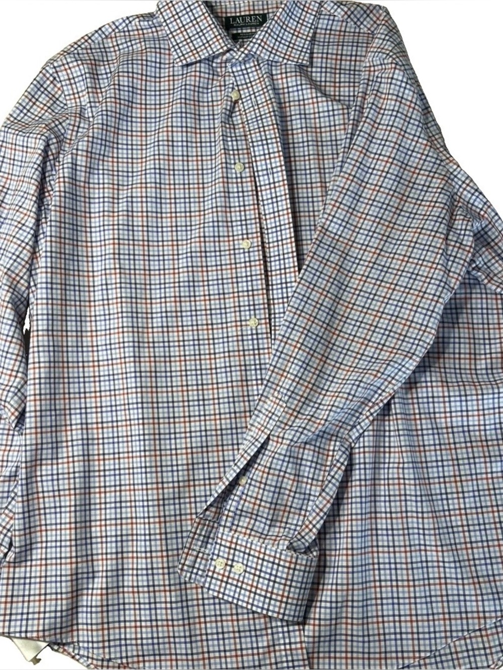 Lauren Ralph Lauren Men's Cotton Multicolor Size 17.5 34/35 Classic Shirt